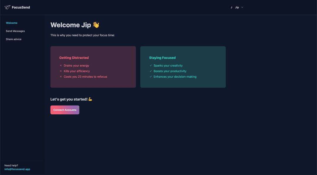 Welcome Page
